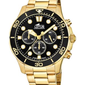 Reloj dorado Lotus Excellent
