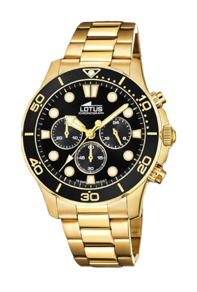 Reloj dorado Lotus Excellent