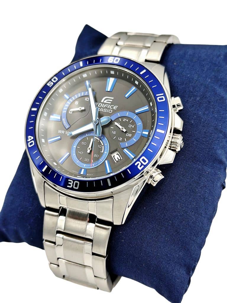 Reloj Edifice crono negro azul - Imagen 4