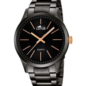 Reloj Lotus acero negro