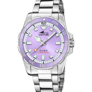 Reloj Lotus Diver lila.