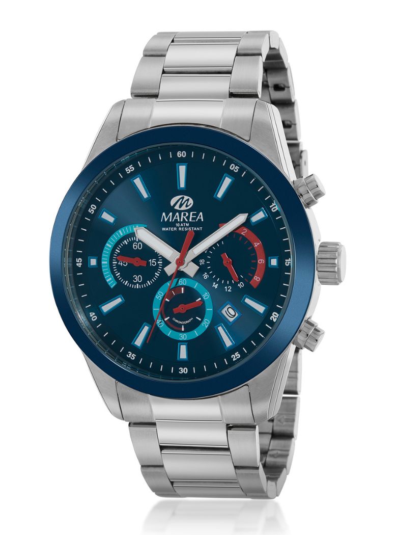 Reloj Marea cronómetro azul