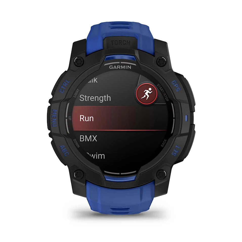 Instinct® 3 – 45 mm, AMOLED Negro con correa de color azul Supernova, Nº Ref: 010-02936-03 - Imagen 9