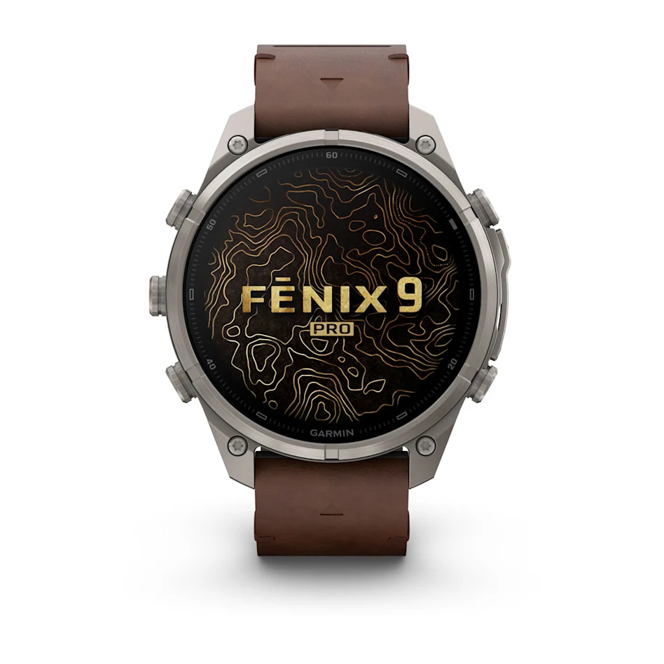 fēnix® 9 Pro – inReach®, 47mm Amoled Titanio con correa de cuero en marrón, nº ref: 010-04336-41 - Imagen 3