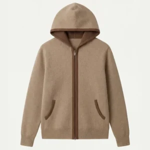 Santoni Extrafine Hoodie Cream