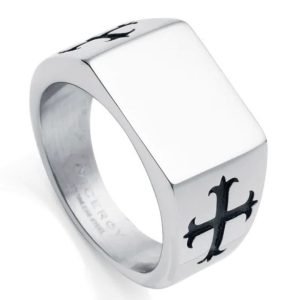 Anillo sello con cruz Viceroy
