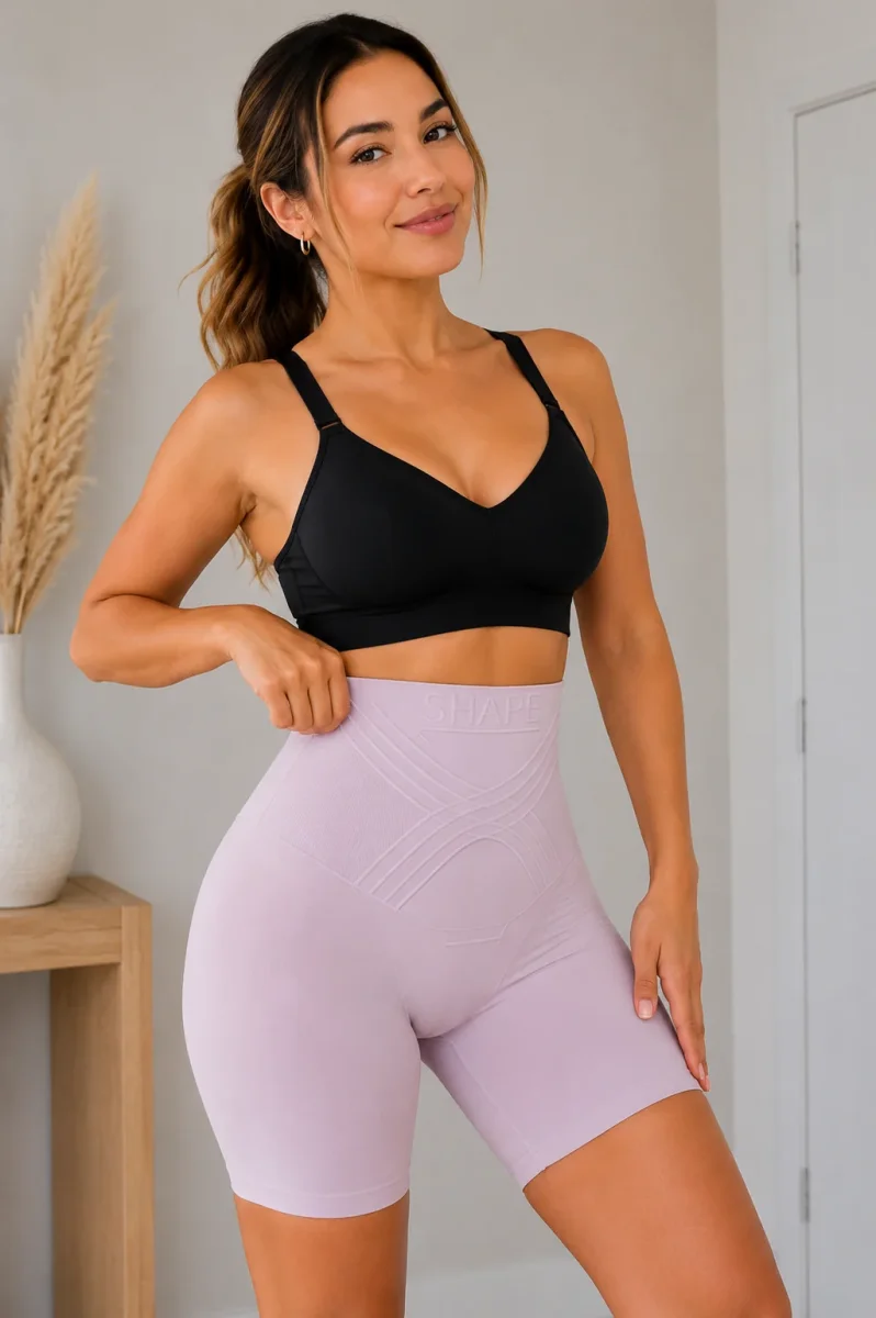 Shorts Moldeadores de Cintura Alta — Sin Costuras, Seda Fría, Control de Abdomen y Glúteos - Imagen 3