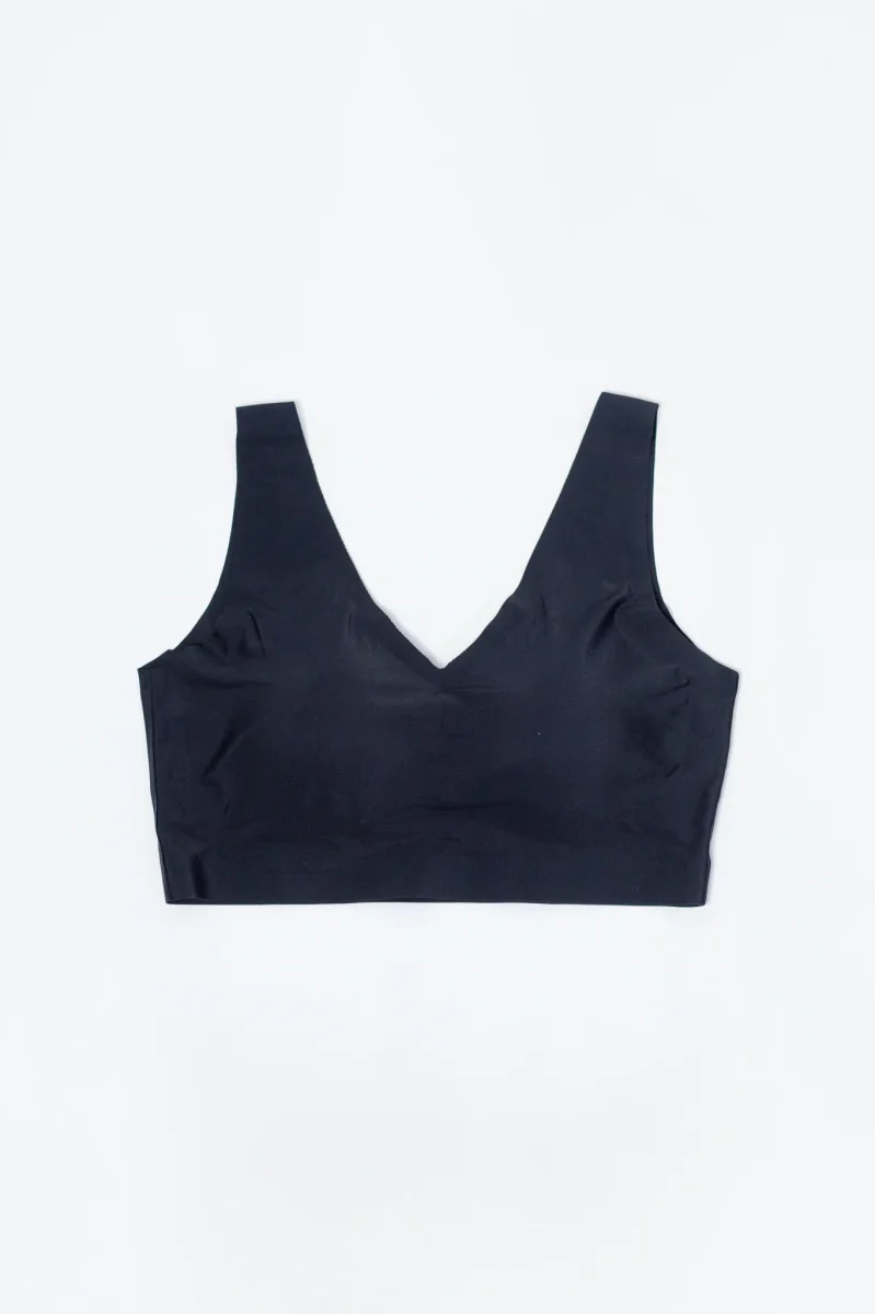 Top Curvy Liso Sin Costura Básico Stretch Cómodo Layering