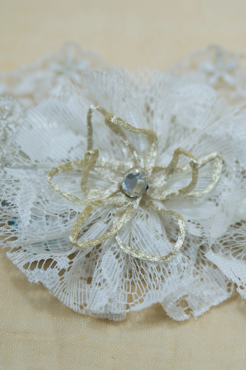 Turbante de novia de encaje - Imagen 4