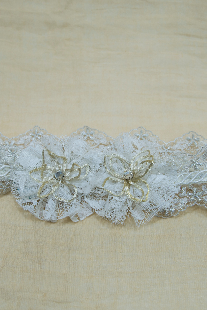 Turbante de novia de encaje - Imagen 3
