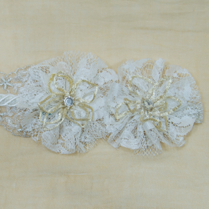 Turbante de novia de encaje