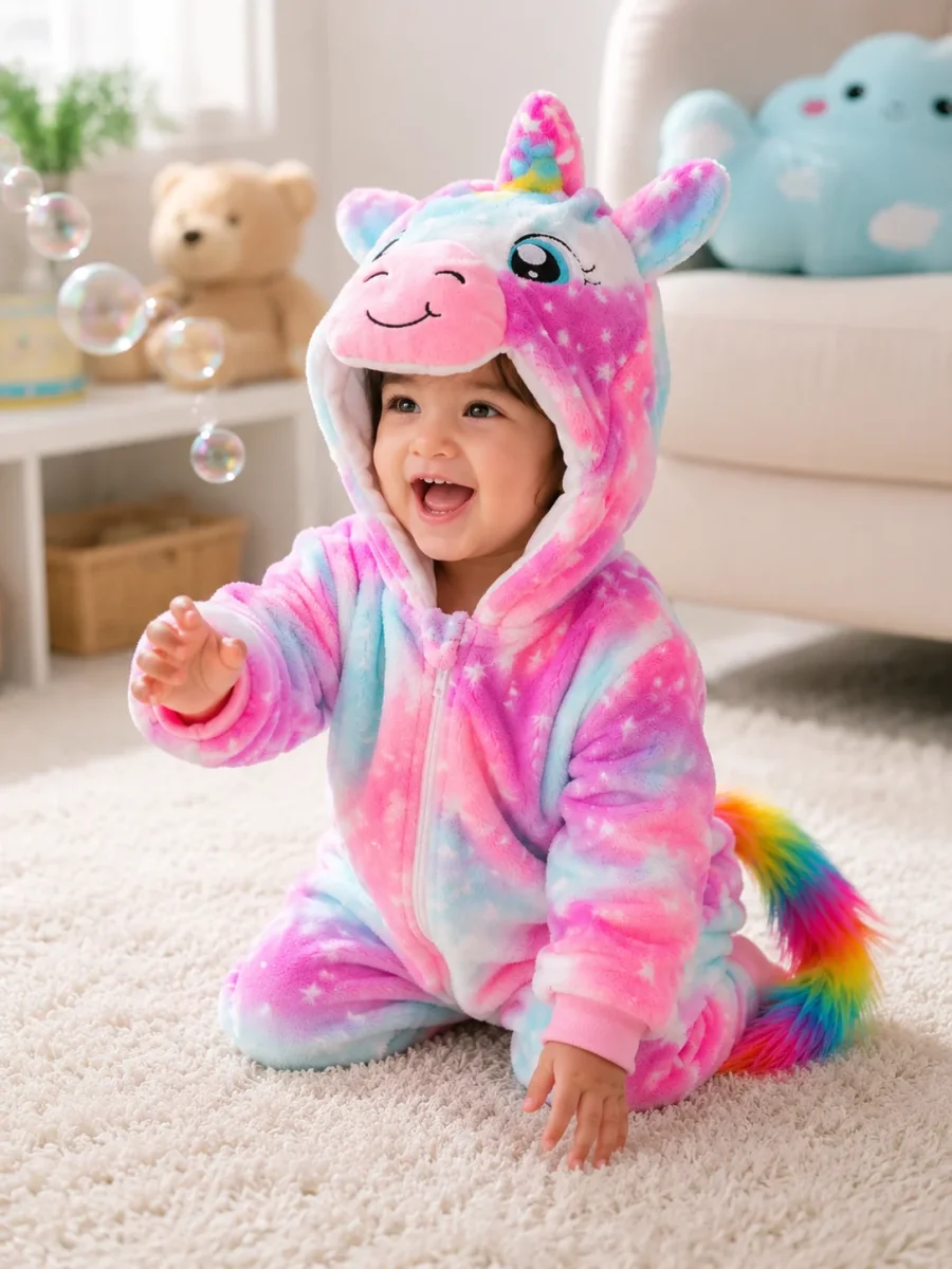 Pijama Kigurumi para Bebé y Niño — Disfraz Animal Todo en Uno, 0 a 4 Años