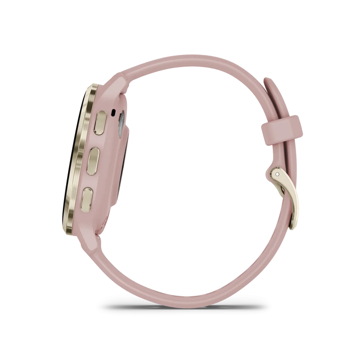 Venu® 3S Bisel de acero inoxidable de color beige gold con caja y correa de silicona en rosa gold, 010-02785-03 - Imagen 8