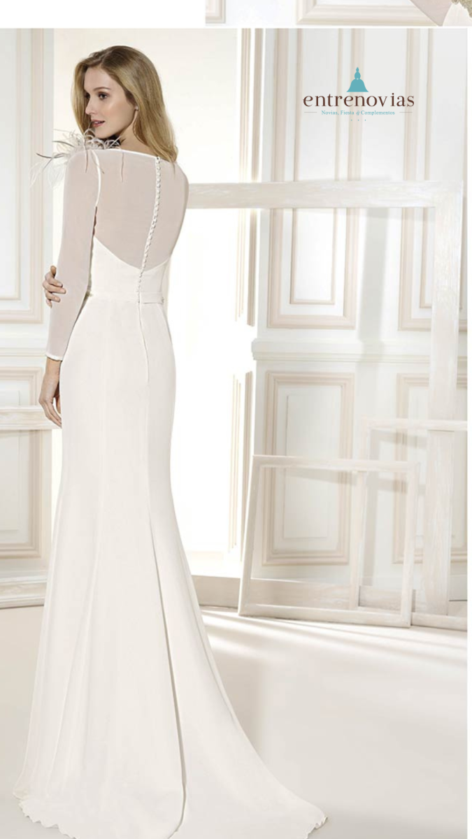 Vestido de novia modelo Entrenovias. - Imagen 3