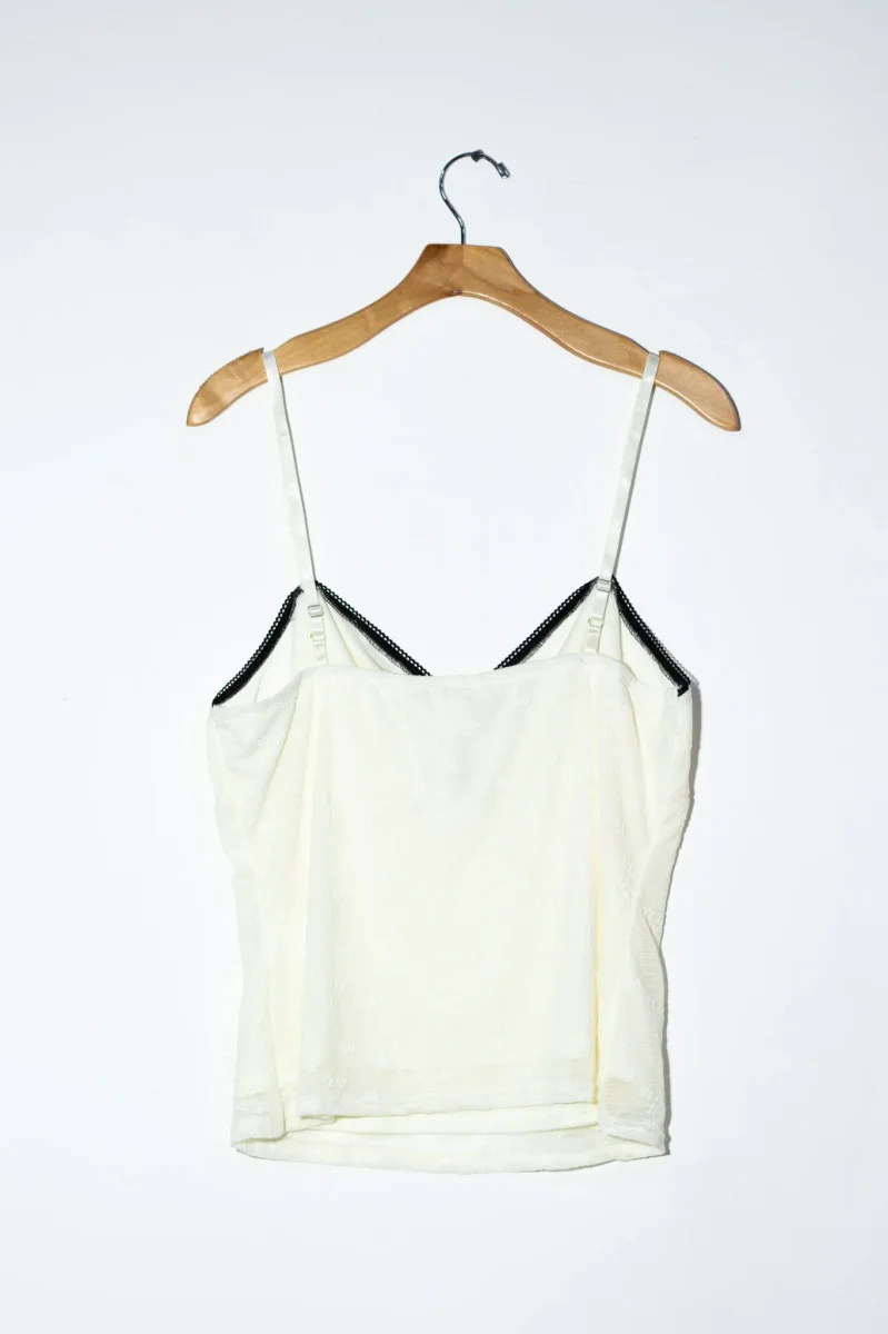 Blusa Curvy Tirantes con Moño Ivory Femenina Romántica - Imagen 5